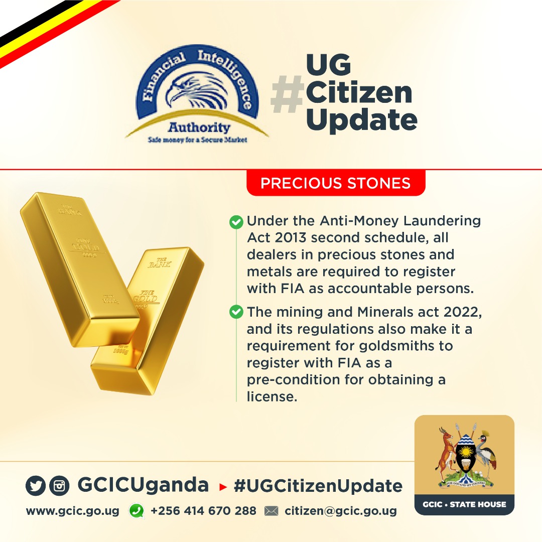 FIA REGISTRATION REQUIREMENT FOR DEALERS IN PRECIOUS STONES AND METALS